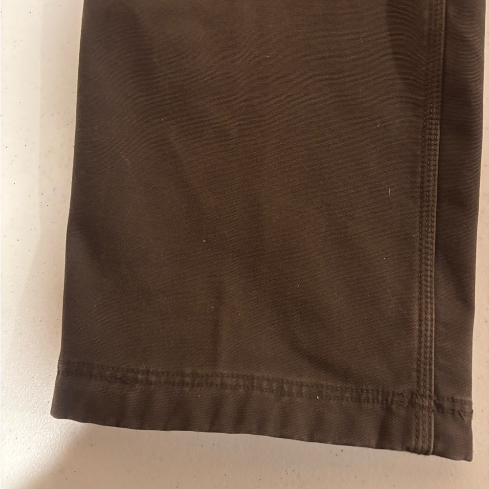 Duluth Trading Co Fleece Lined Brown Cargo Utility Work Pants Men’s Size 36x30 - Picture 6 of 7